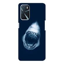 Силіконовий бампер з картинкою звірів для Oppo A16 (Пащу Акули)
