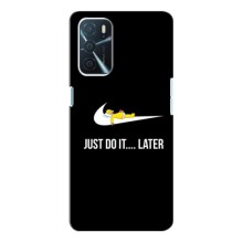 Силиконовый Чехол на Oppo A16 с картинкой Nike (Later)