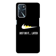 Силиконовый Чехол на Oppo A16 с картинкой Nike (Later)