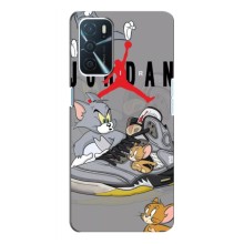Силиконовый Чехол Nike Air Jordan на Оппо А16 (Air Jordan)