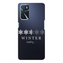 Зимні Чохли для OPPO A16 - прозорий фон (Winter loading)