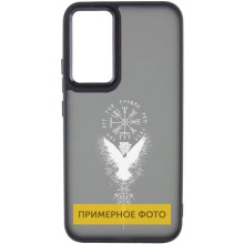 Накладка Oprint Скандинавия White для Oppo A17 – Black