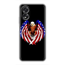 Чехол Флаг USA для Oppo A17 – Крылья США