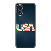 Чехол Флаг USA для Oppo A17 – USA