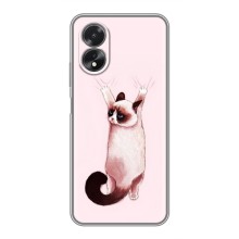 Чохол на OPPO A17 з Котиками (VPrint) (Котик падає)