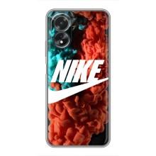 Чохол для Oppo A17 - з принтом Найк (AlphaPrint) (Димчастий найк)