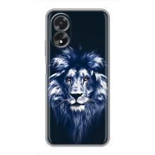 Чохол з картинкою ЛЕВ для Oppo A17 (VPrint) (Синій Лев)
