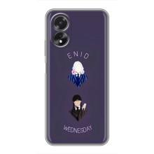 Чехлы Венсдей на Oppo A17 Уэнсдей (AlphaPrint) (Уэнздей и подруга)