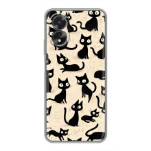 Чехол с рисунком кот на Oppo A17