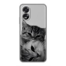 Чохол з малюнком кіт на Oppo A17 – Пара котів