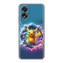 Чохол з Пікачу на Oppo A17 – Лого Пікачу