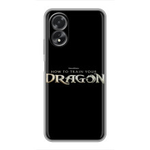 Чохол з принтом дракон Беззубик OPPO A17 (Напис Дракон)