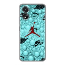 Силиконовый Чехол Nike Air Jordan на Оппо А17/17К (Джордан Найк)