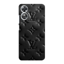 Текстурний Чохол Louis Vuitton для Оппо А17/17К – Чорний ЛВ