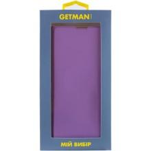 Шкіряний чохол-книжка GETMAN Elegant (PU) для Oppo A17k – Бузковий