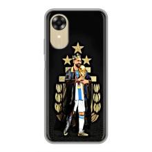 Чохли для Oppo A17k (Leo чемпіон) (AlphaPrint) (Мессі Король)