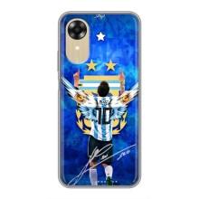 Чохли для Oppo A17k (Leo чемпіон) (AlphaPrint) (Мессі збірна)