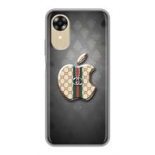 Чехлы ГУЧЧИ для Оппо А17к (AlphaPrint) (Apple gucci)