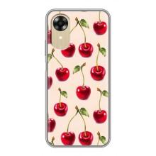 Чехлы с Фруктами для Oppo A17k (VPrint) (Вишня)