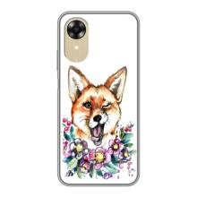 Чехлы с картинкой Лисички для Oppo A17k (VPrint) (Веселая лисичка)