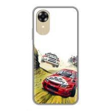 Чехлы с Машинами на Оппо А17к (VPrint) (Гоночные Тачки)