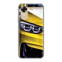 Чехлы с Машинами на Оппо А17к (VPrint) (Желтая машина)