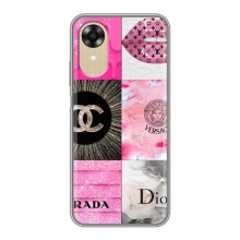 Чохол (Dior, Prada, YSL, Chanel) для Oppo A17k (Модніца)