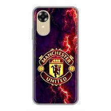 Чехол Манчестер Юнайтед для Оппо А17к (AlphaPrint) (огненный Манчестер)