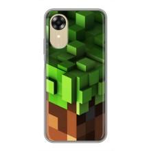 Чехол Майнкрафт на Oppo A17k (AlphaPrint) Minecraft (текстура Майнкрафт)