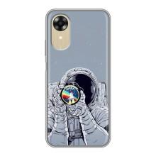 Чехол NASA для Oppo A17k (AlphaPrint) – Космонавт фото