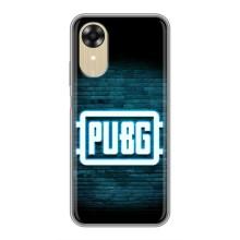 Чехол PUBG для Оппо А17к (AlphaPrint) (Лого PUBG)