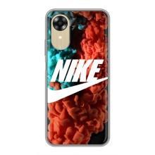 Чехол для Oppo A17k - с принтом Найк (AlphaPrint) (Дымчатый найк)