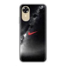 Чехол для Oppo A17k - с принтом Найк (AlphaPrint) (Найк красный)