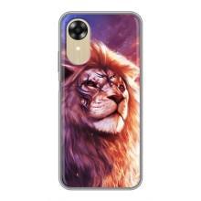 Чехол со Львом для Oppo A17k (VPrint) (Красочный Лев)