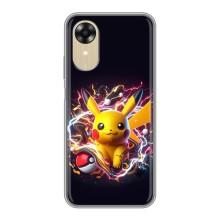 Чохол з Пікачу на Oppo A17k – Пікачу з м'ячем