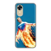 Чехол с принтом Фантастическая четверка для Oppo A17k – Человек-Факел