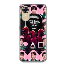 Чехол Гра в кальмара для Oppo A17k – Персонажи игры кальмара