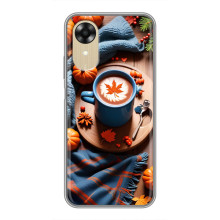 Чохол з унікальним дизайном 'Осінь з кавою' для Oppo A17k – Кава і гарбузики