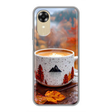 Чохол з унікальним дизайном 'Осінь з кавою' для Oppo A17k – Кава на природі