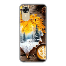 Чохол з унікальним дизайном 'Осінь з кавою' для Oppo A17k – Осінньо-зимове кава