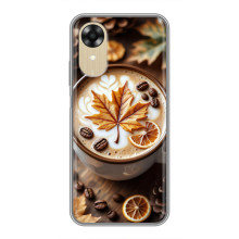 Чохол з унікальним дизайном 'Осінь з кавою' для Oppo A17k – Пряна кава