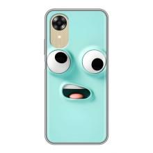 Силиконовые Чехлы (смешные стикеры) для Oppo A17k – мордочка