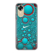 Силиконовый Чехол на Oppo A17k с картинкой Nike (Найк зеленый)