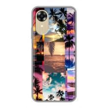 Силиконовый чехол с КАРТИНКАМИ лето для Oppo A17k (AlphaPrint) (Летний отпуск)