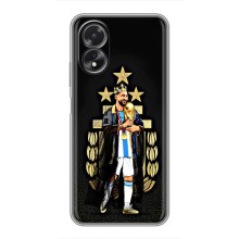 Чехлы для Oppo A18 (Leo чемпион) (AlphaPrint) (Месси Король)