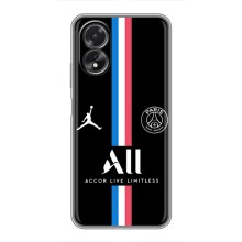 Чехлы PSG для Oppo A18 (AlphaPrint) (футболка ПСЖ)