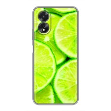 Чехлы с Фруктами для Oppo A18 (VPrint) (Лайм)