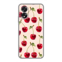Чехлы с Фруктами для Oppo A18 (VPrint) (Вишня)