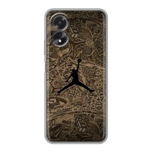 Чехлы для Oppo A18 - с картинкой JORDAN (AlphaPrint) (Logo Jordan)