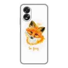 Чехлы с картинкой Лисички для Oppo A18 (VPrint) (Девочка Лиса)